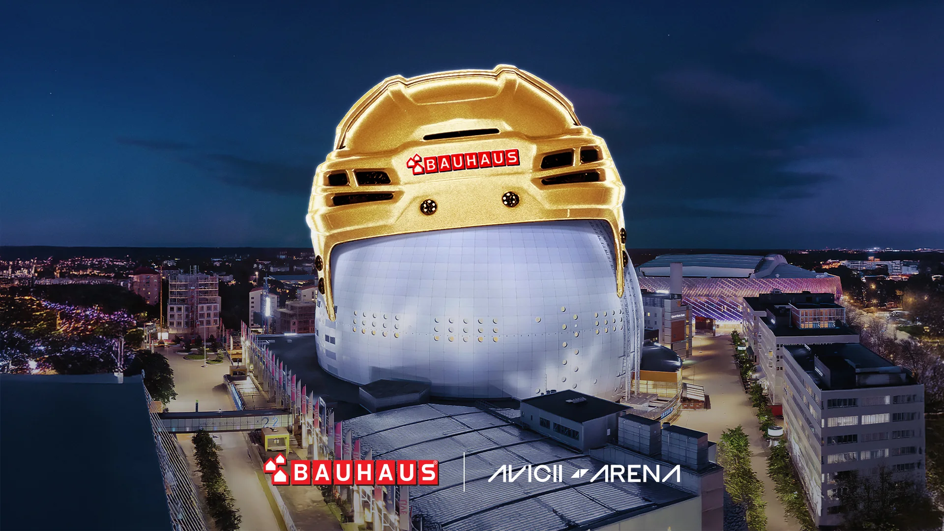 Bauhaus-hjälmen på Avicii Arena